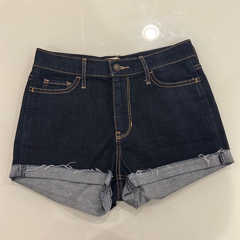 Hollister high rise jean shorts